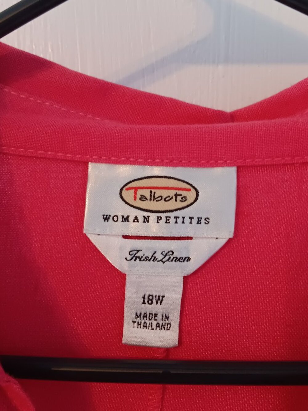 Super-Soft Talbots Pink Irish Linen Button-Down Shirt - Picture 3 of 4